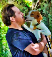 mmd dog kissed man