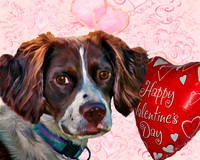Happy V day w hearts