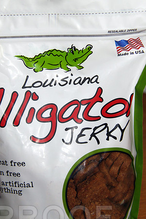 Alligator jerky treats